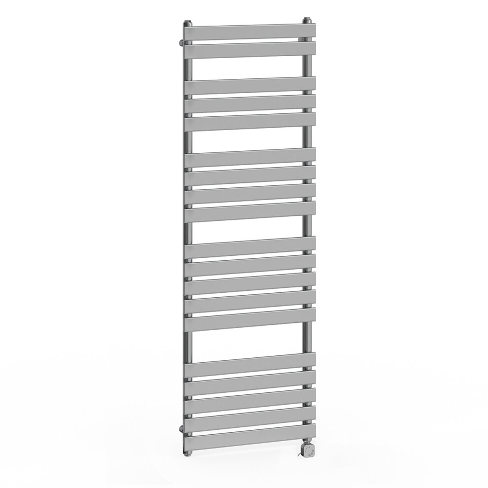 (1800x600mm, Chrome) NRG Pre-Filled Electric Heated Towel Rail Bathroom Radiator Thermostatic Warmer Ladder