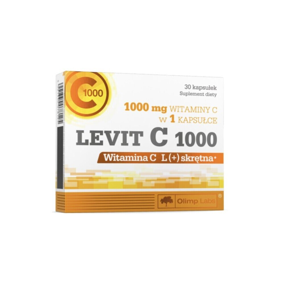 Olimp Laboratories Sp. Z O.o. Levit C Vitamin C Supplement 1000Mg-30Tablets