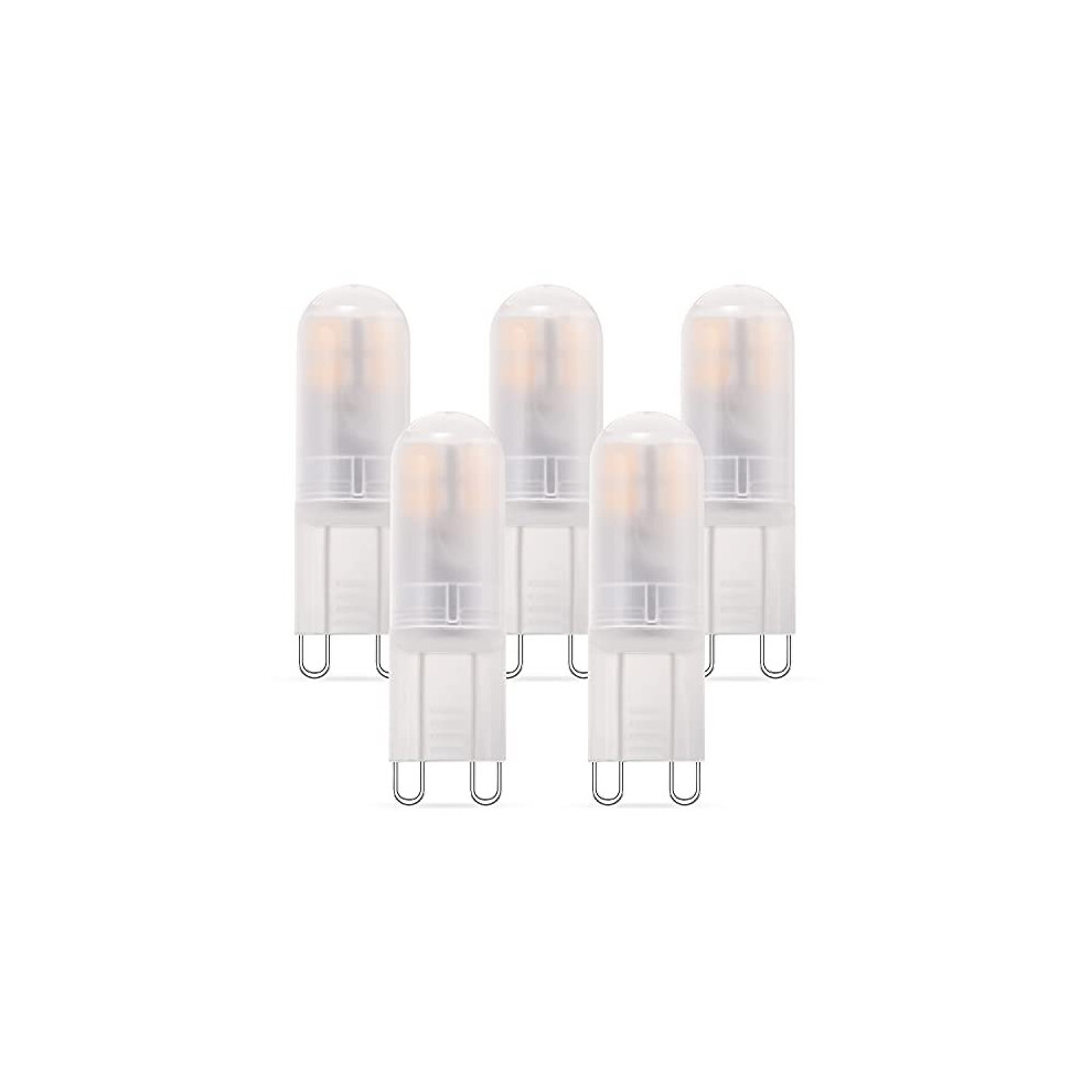 LED G9 Bulbs 2W Equivalent to G9 Halogen Bulbs 20W 25W 28W, G9 LED Light Bulbs Warm White 2700K, 360?Beam Angle, AC 220V-240V, CRI 83+, Non Flicker,-image-OPC-PB99ZKW-NEW