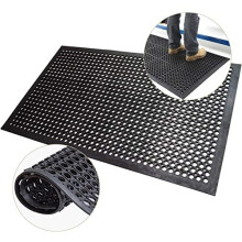 jxgzyy Anti Fatigue Rubber Drainage Doormat,90 x 210cm, Non Slip Rubber Doormat, Heavy Duty Rubber Door Mat, Indoor Outdoor Non-Slip Rubber Mat,