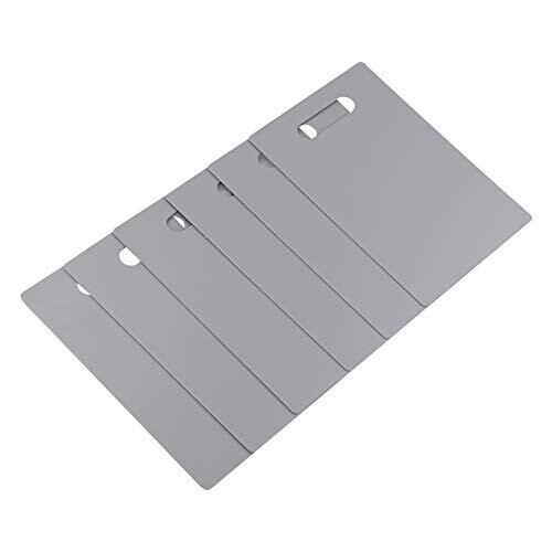 Gitany Plastic Small Chopping Board, Kitchen Cutting Board, Grey, Set of 6