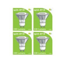 8710 LED 3.5W Clear Spot L1/GU10 Cap (2882 & 2880 Replacement) *4 Pack Bundle*