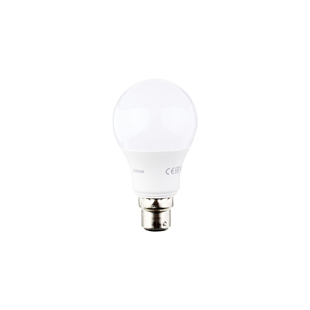 OSRAM LED STAR CLASSIC A / LED lamp, classic bulb shape, with bayonet base: B22d, 9.50 W, 220?240 V, 60 W frosted, 2700 K, 1pack