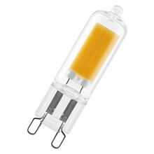 OSRAM LED Base PIN G9 Glass/LED lamp: G9, 2 W, 20 W Replacement for, Clear, Warm White, 2700 K, 2-Pack
