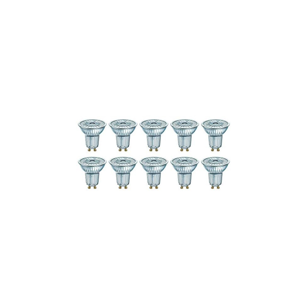 10 x Osram 958128 'Parathom' LED GU10 Bulbs PAR16 4000K Cool White 36? - 4.3W