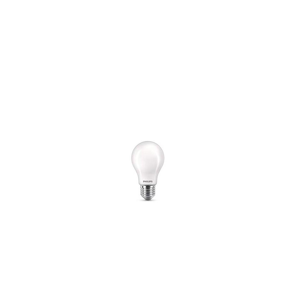 Philips LED Classic A60 Frosted Light Bulb 2 Pack [E27 Edison Screw] 40W, Cool White 4000K, Non Dimmable