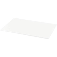 Grunwerg High Density Plastic Chopping Board, White, 45 x 30 x 1 cm