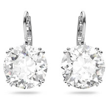 Swarovski Millenia Drop Earrings, Round Cut Clear Crystals in a Rhodium Plated Setting, from the Millenia Collection