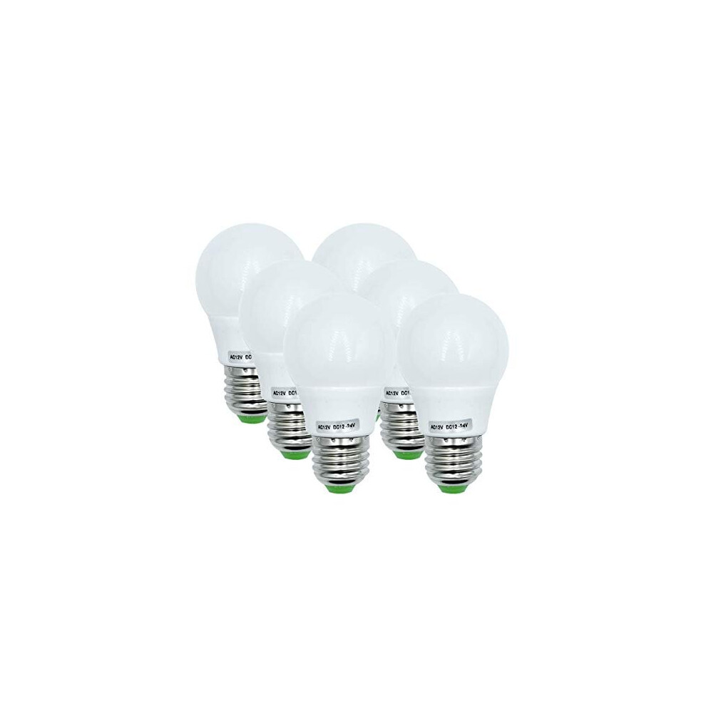12V Low Voltage Lamp 3W Edison LED Light Bulbs E27 Medium Screw Base (40 Watt Equivalent) for Off Grid Solar System Lighting Marine Boat RV Interior