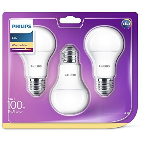 Philips Philips LED Bulb Plastic, matt, E27, 13 wattsW 1