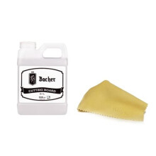 Bacher Worktop Oil 500ml - Food Grade Mineral Oil - 100% Safe Natural Wood Oil for Protects and Restore Cutting Boards, Butcher Block, Kitchen Worktop