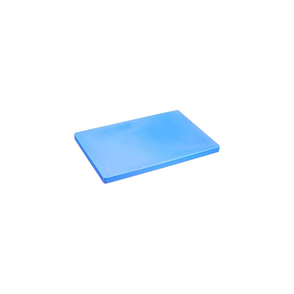 Grunwerg Low Density Plastic Chopping Board, Blue, 44 x 30 x 2.5 cm