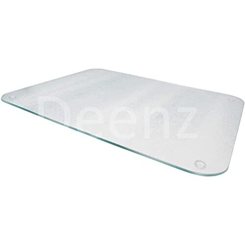 Deenz Clear Glass Kitchen Worktop Saver/Chopping Board - 50 X 40Cm Round Corner 2