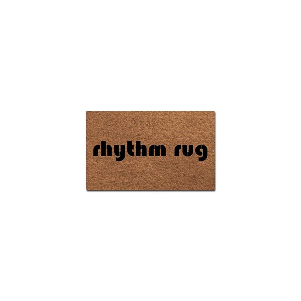 Sun&Home Custom Doormat Rhythm Rug Door Mat Home and Office Decorative Indoor Outdoor Doormat Non-woven Fabric Top 75x45cm