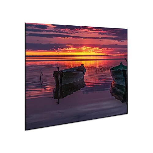 Ceramic Induction Hob Protector Cover 60 cm x 52 cm | Kitchen Wall Splashback | Large Chopping Board | Universal Tempered Glass Panel | Worktop Saver