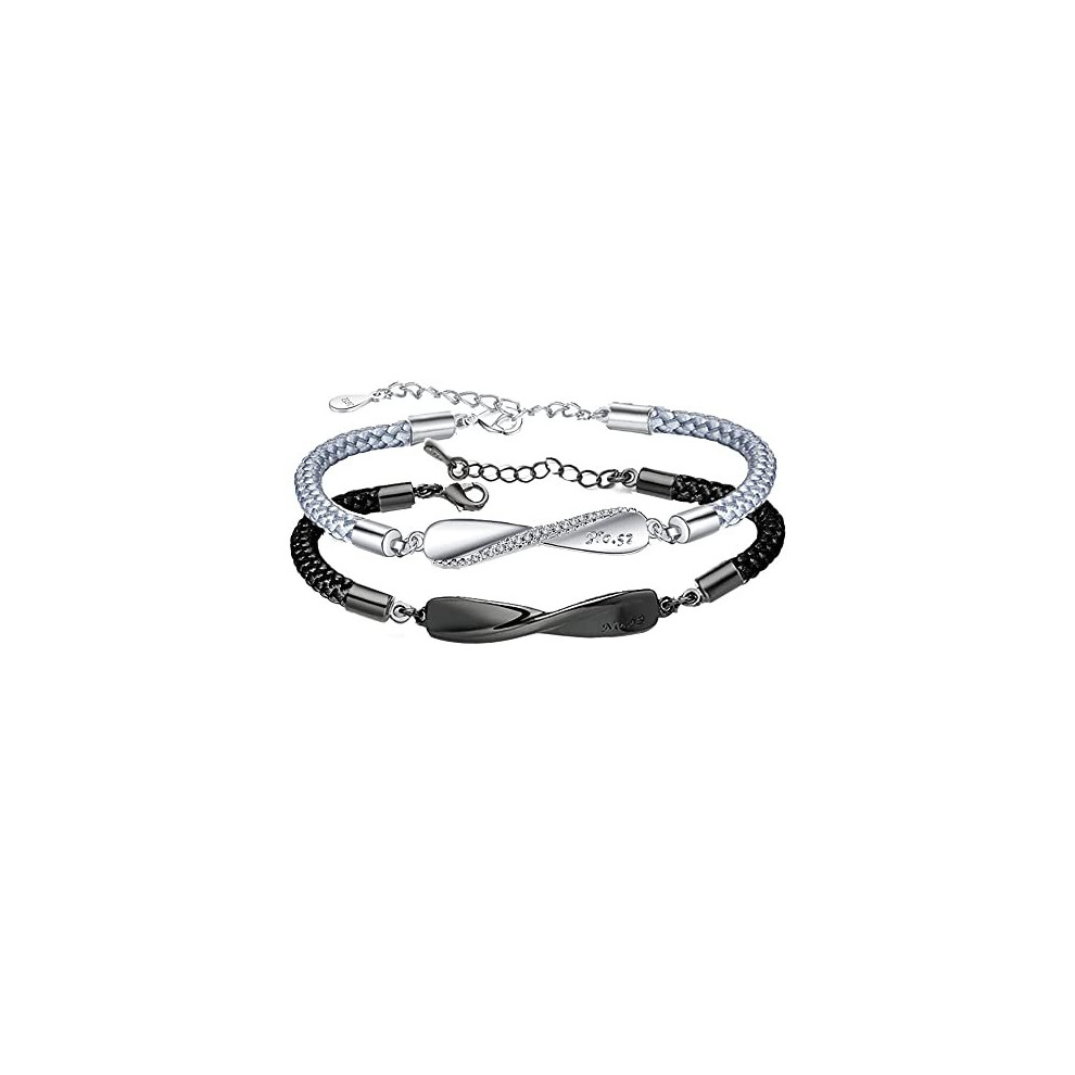 Amazon.com: Couple Matching Bracelets, Bf And Gf Bracelets,Stretch  Adjustable Bracelets Christmas Birthday Valentines Day Anniversary Jewelry  Gifts for Him and Her Always & Forever: Clothing, Shoes & Jewelry