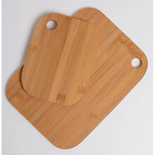 Set of 2 Anti-Bacterial Bamboo Chopping Boards Wooden Cutting Board Large 30x22.5cm Small 20x15cm