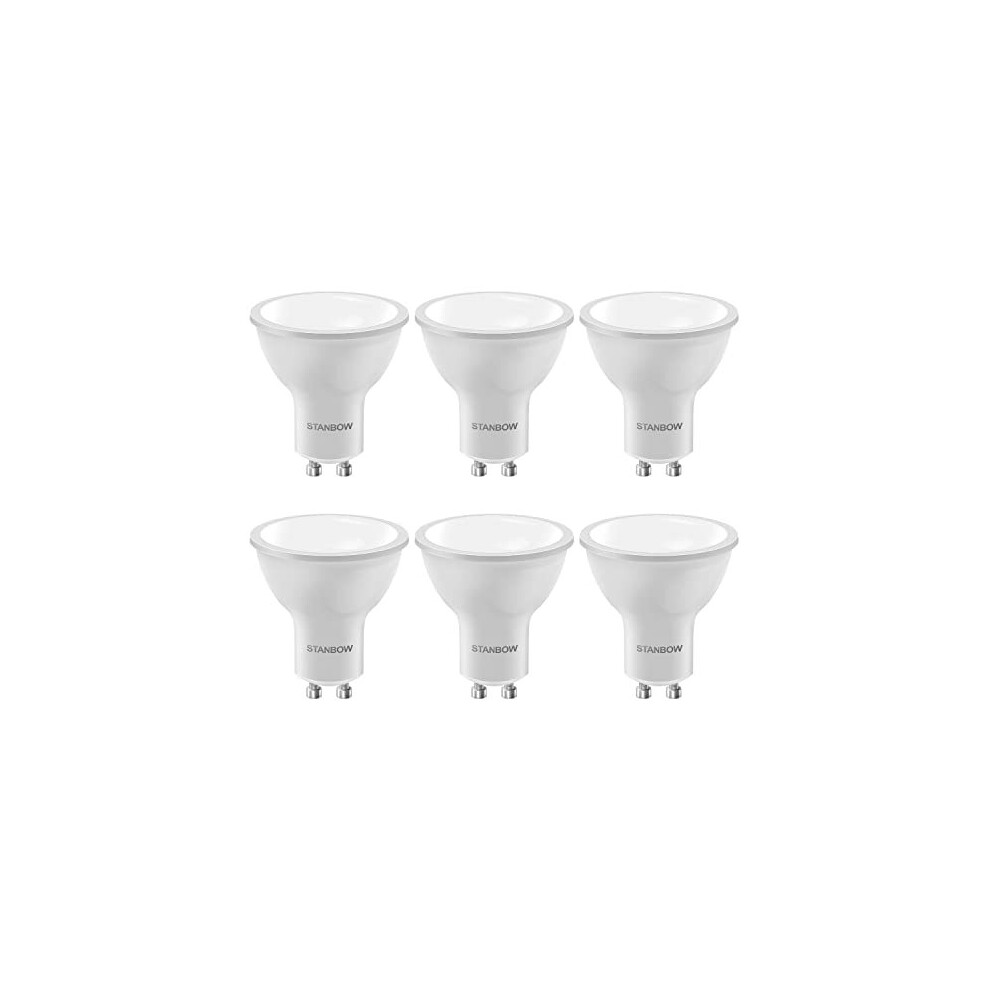 STANBOW GU10 LED Bulbs Warm White 3000K, 40W Halogen Spotlight Bulb Equivalent, 5W 400lm Gu10 Bulbs, Energy Saving Light Bulb, 120? Beam Angle, Non