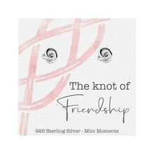 Gift For Friend Genuine Sterling Silver Celtic Knot Earrings 'The Knot Of Friendship' Present Gift Box Ear Studs Jewellery