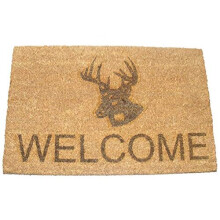 Stag Shooting Scottish Deer Shoot Welcome Door Mat 60X40 Cm Coir Doormat Indoor Floor Winter Entrance Rug