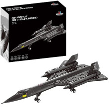 APOSTROPHE Games SR-71 Blackbird Jet Building Block Set ? 183 Pcs Blackbird Jet Building Toys Set ? Building Block Plane Toy for Kids Older Than 10