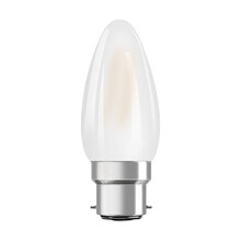 OSRAM LED Superstar Classic B / LED-lamp in candle shape with B22d-base / dimmable / replacement for 40 Watt / Matt / warm white - 2700 Kelvin / 1