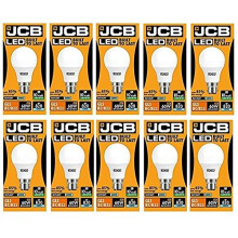 JCB LED 10 X 10 Watt Bayonet Cap GLS Lamp Daylight 6500K 60W Replacement BC B22 LED Bulb?[Energy Class A+]
