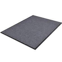 Ribbed Rubber Mat Indoor-Outdoor Dust Proof Non-Slip Polypropylene Door Entrance Anti-Stain Heavy Duty Barrier Mats for Kitchen Backdoor Small Carpet