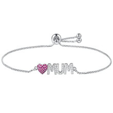 Cosie Lily Bracelets for Womens Jewellery 925 Sterling Silver Mum Bracelet ladies Love Heart Bracelets Gifts for Her Women Wife Mum