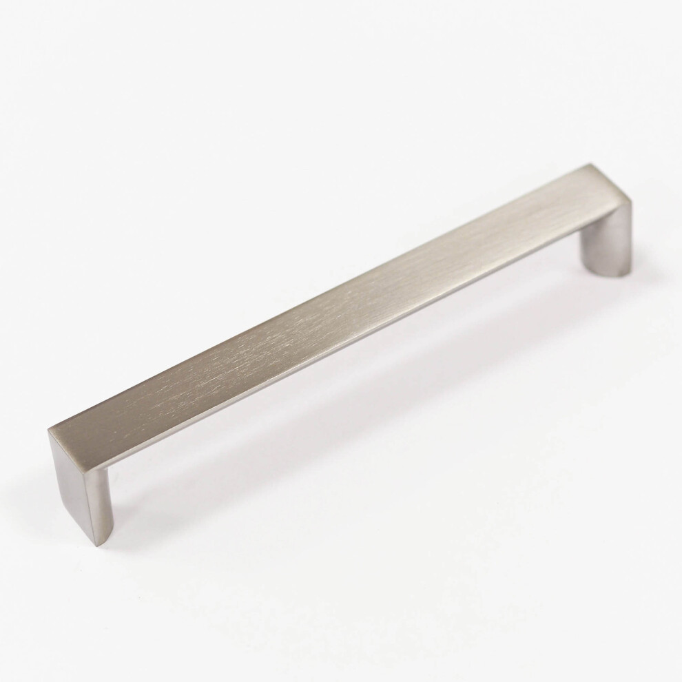 160mm Brushed Nickel Square D Handle Kitchen Cabinet