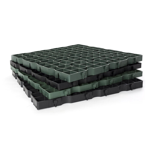 (Black, 40mm Depth) CORE Grass Reinforcement Grass Grids (800 X 800) 2