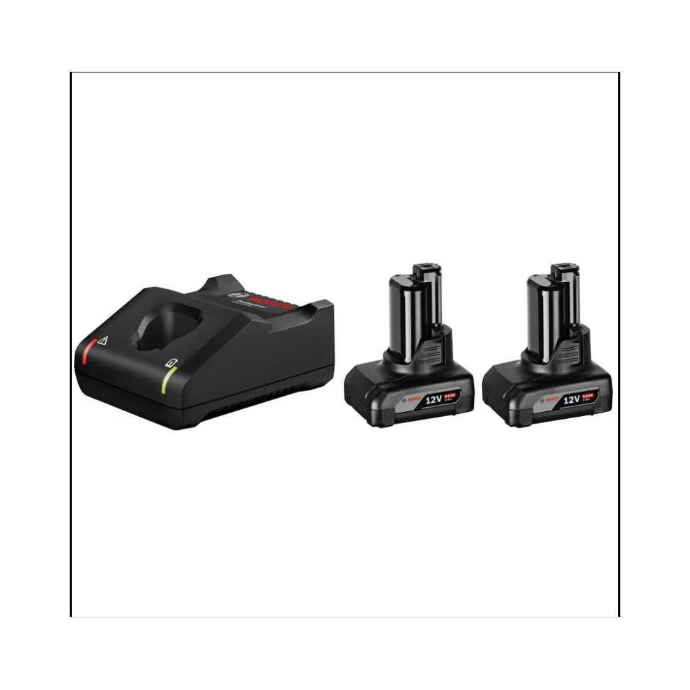 BOSCH PROFESSIONAL 12V 6.0AH LI-ION COOLPACK BATTERIES & CHARGER (439XK)