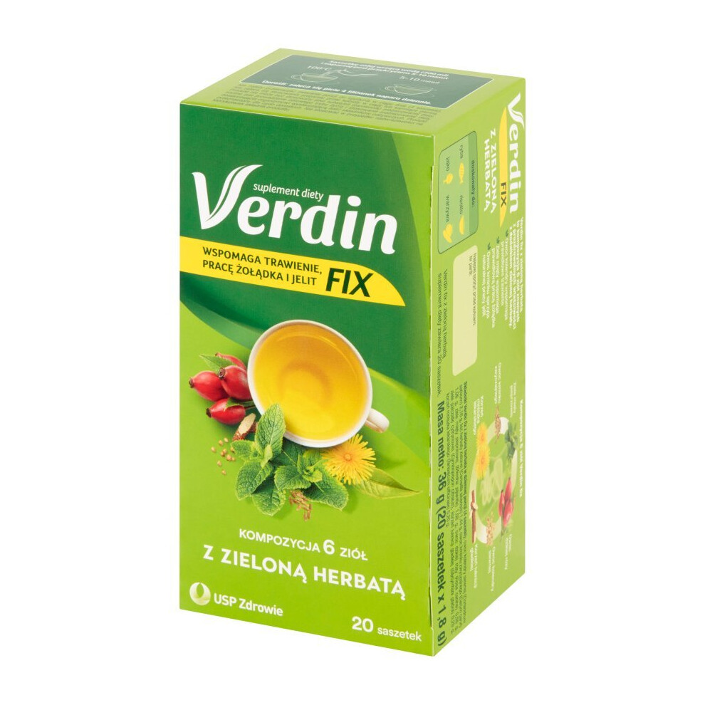 VERDIN FIX with green tea - 20 sachets