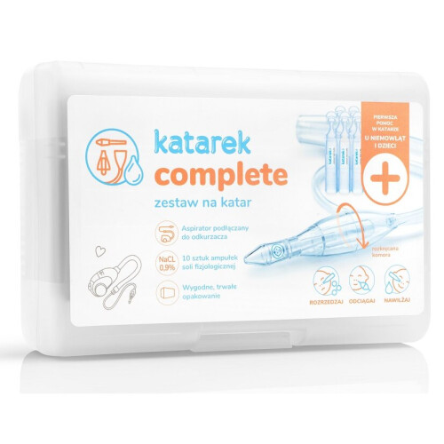 KATAREK COMPLETE Runny nose aspirator & saline solution - 5x5ml