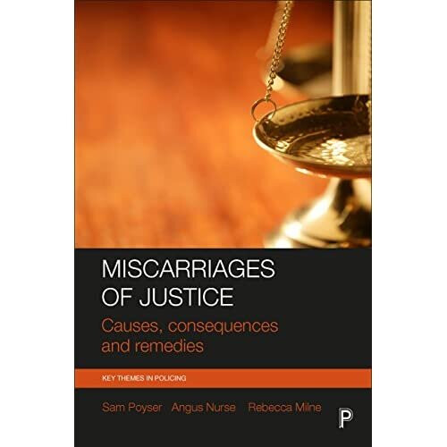 Miscarriages of justice: Causes, consequences and remed - Poyser, Sam - HardBack -01/07/2018