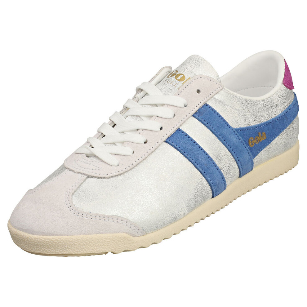 (5) Gola Bullet Blaze Womens Fashion Trainers in Silver Blue