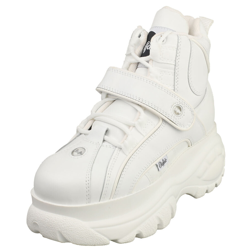 (6.5) Buffalo 1348-14 2.0 Womens Platform Boots in White