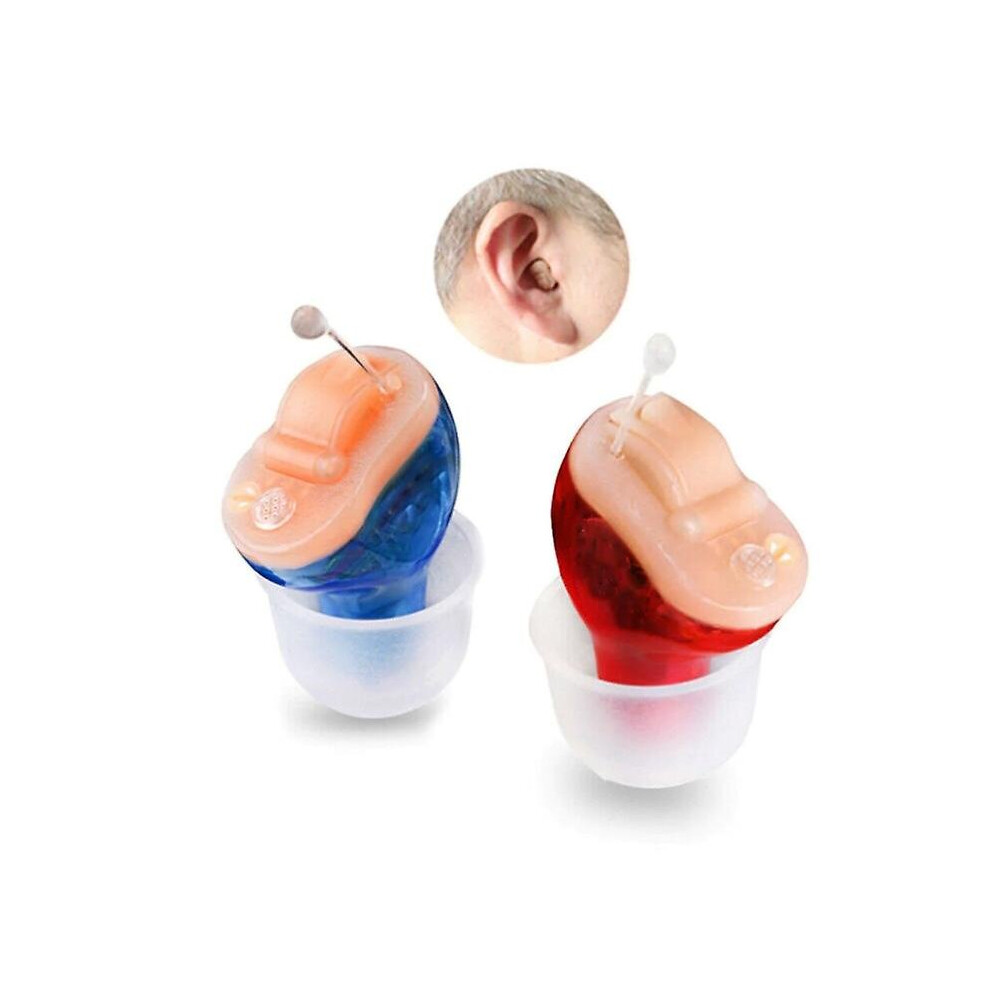 (Both Ears) Mini Hearing Aid Invisible Hearing Amplifier Sound Amplifier Voice Enhancer