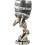 (Black, white) Personalised resin ghost head goblet, wine glass 1