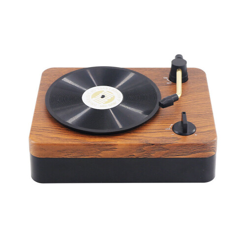 Vintage vinyl record player Bluetooth speaker portable