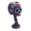 (Purple, black) Personalised resin ghost head goblet, wine glass 1