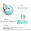 (BLUE) Smart rolling ball Electric cat ball toy 4