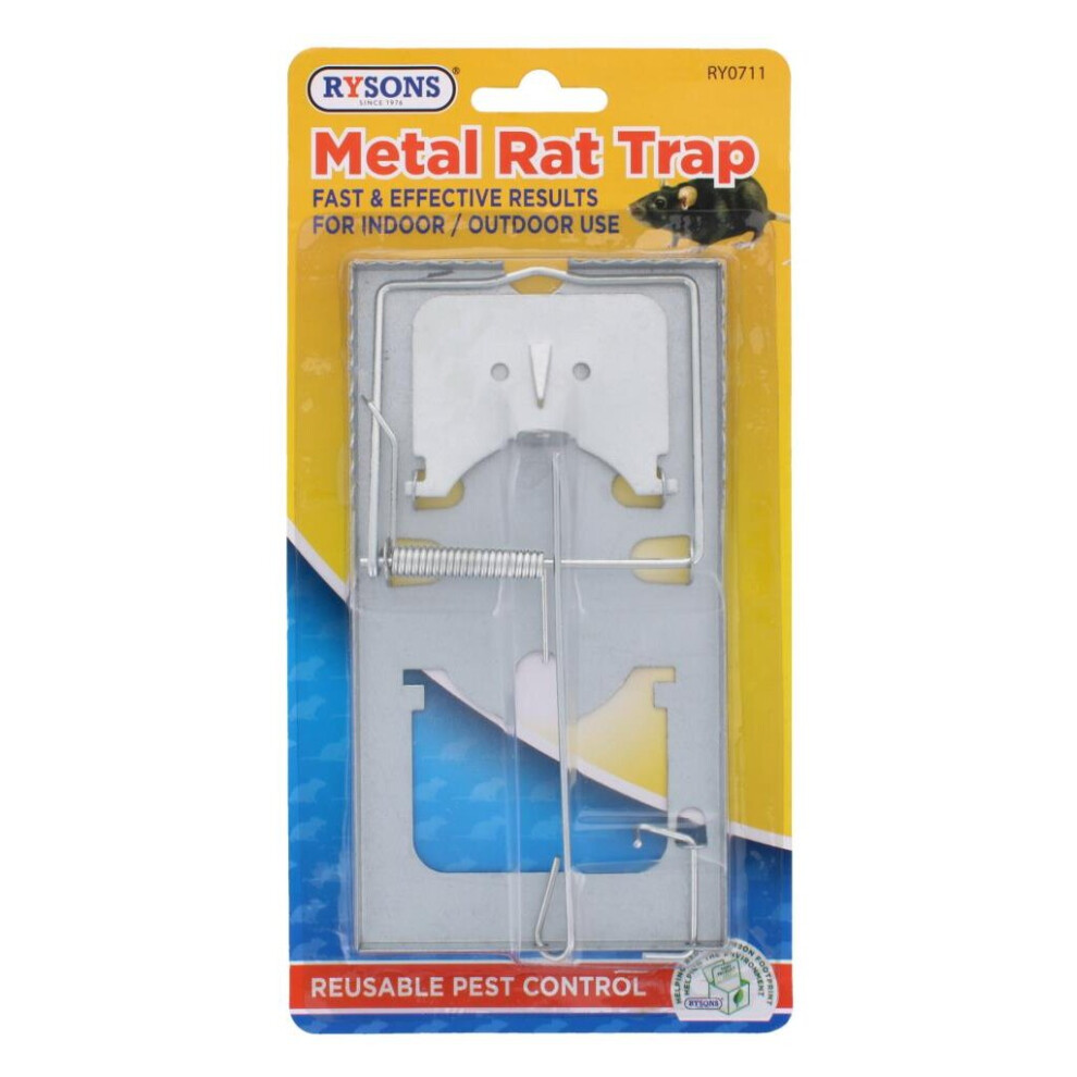 (1 Metal Rat Trap Large) Traditional Mouse Traps Mice Trap Rodent Traps Reusable Wooden & Metal Durable