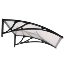 (120cm x 80cm GREY) GREY / BLACK Door Canopy 120cm x 80cm