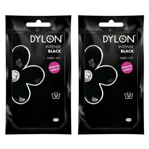 Dylon 2 x Dylon Hand Fabric Dye Sachet - Intense Black