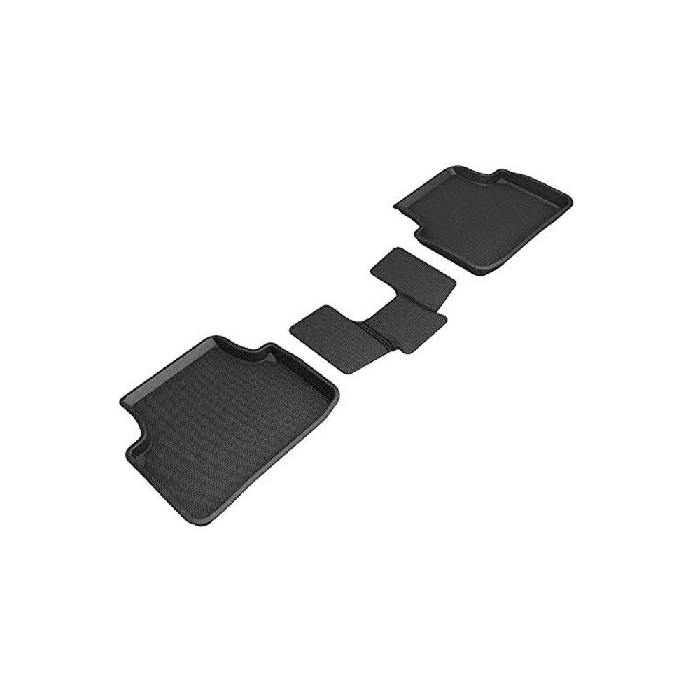 3D Maxpider W10121509 Kagu 2Nd Row Floor Mat For Volkswagen Jetta Model, Black 190204047687