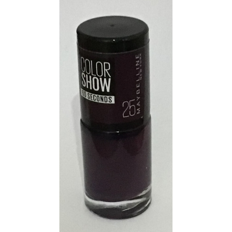 Maybelline Color Show 60 Seconds Nail Polish PLUM IT UP 25