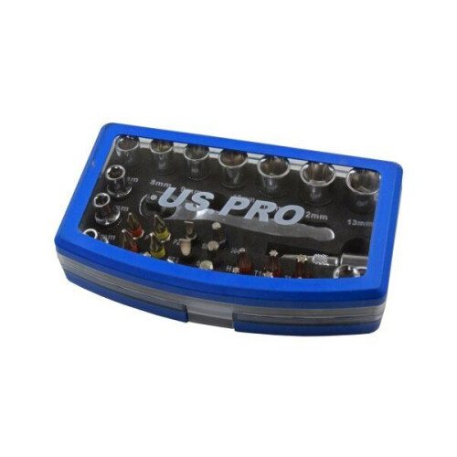 us pro US PRO 31 Piece 1/4" Dr Socket & Bit Set With Ratchet 3219 2