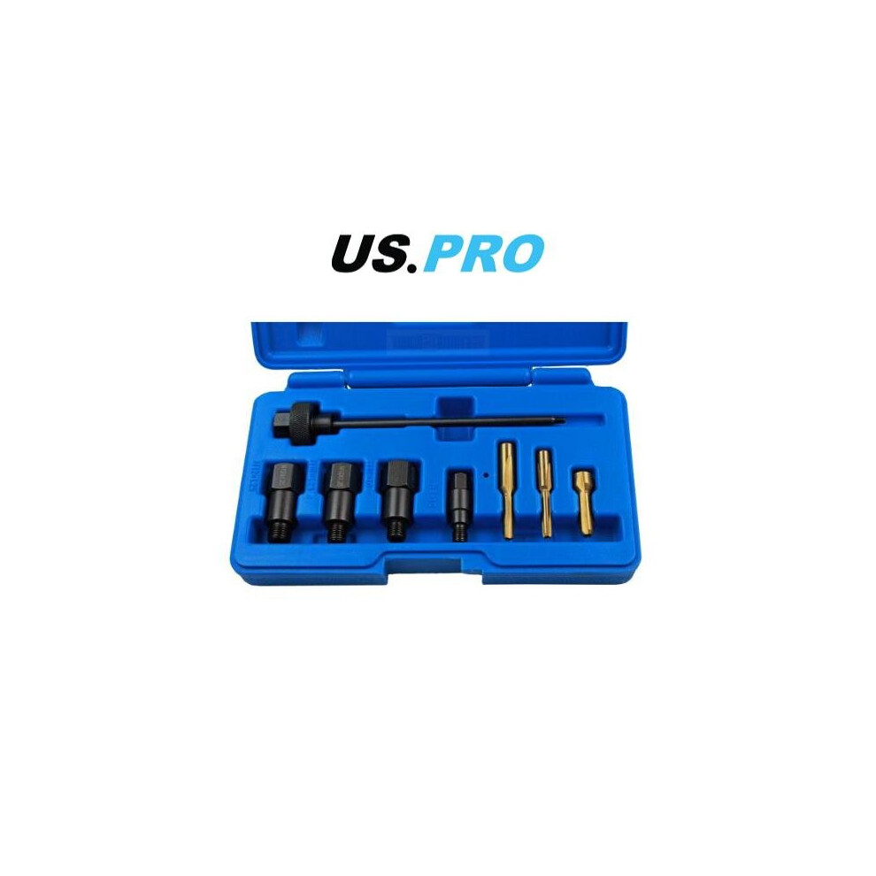 US PRO Tools 9 Piece Glow Plug Bore Reamer And Cleaner Set 5873