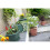 2 Venetian Window Box Trough Planters Small 40cm Plastic Forest Green 3
